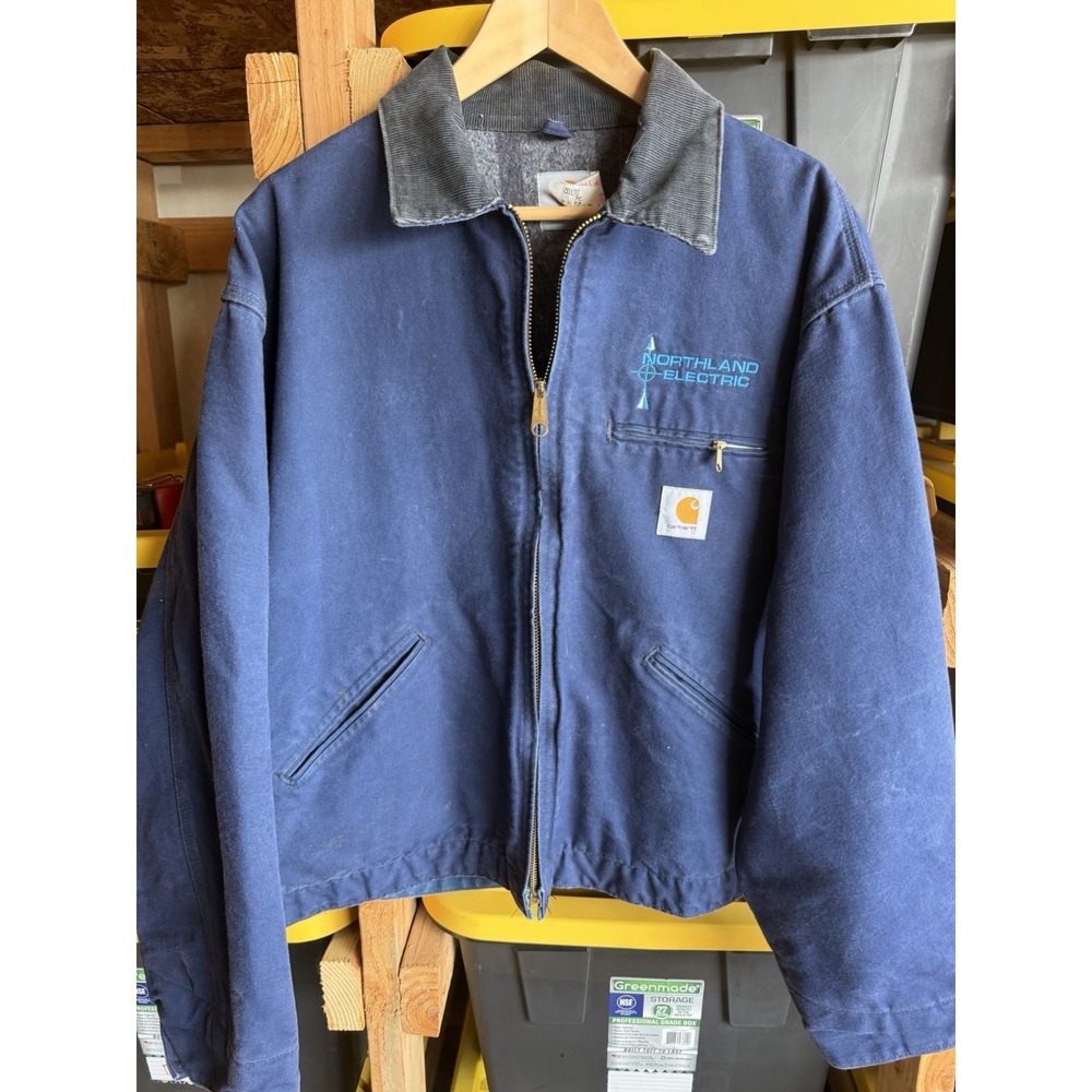 Carhartt Vintage JB102 Blanket-Lined Firm Duck Detroit Jacket Mens 52